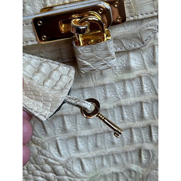 Eileen Kramer Cayman Horned Crocodile purse 35mm - Picture 11 of 16